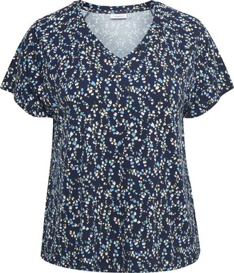 Fransa plus size selection fpfloral tee 1 dames t-shirt - maat 46/48