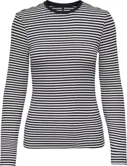 Only onlmaja l/s stripe o-neck top cc jrs dames top - maat s