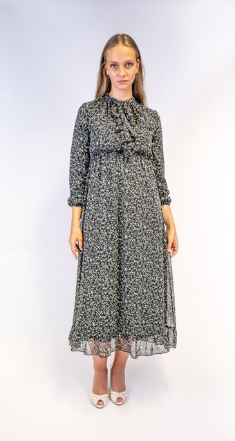 Shoppen voor iedereen zwart jurk met bloemenprint