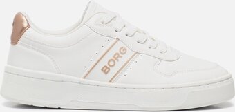 Bol.com Bjorn borg - sneaker - female - white - rose gold - 36 - sneakers aanbieding