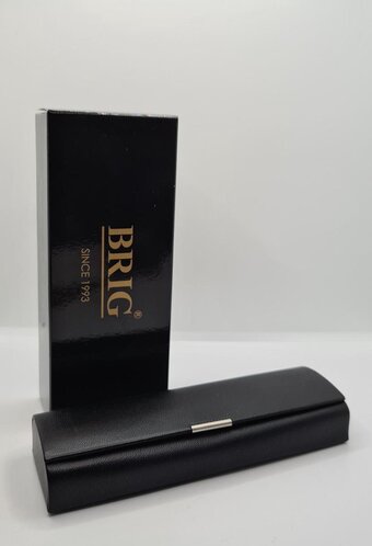 Bol.com Designer brillenkoker van echt italiaans leer luxe van hoge kwaliteit / leren zwarte brillendoos / geweldig cadeau / merveill aanbieding
