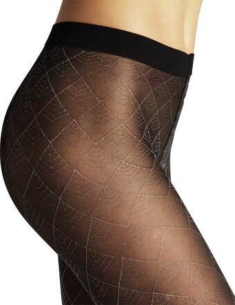 Falke magic evening doorzichtig dun zonder patroon fijn sheer 20 denier zwart dames panty - maat l