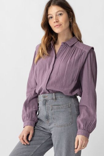 Sissy-boy - paarse blouse met schouderdetail