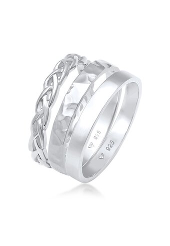 Bol.com Elli dames ring dames armband set van 3 in 925 sterling zilver aanbieding