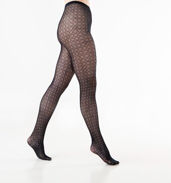 Bol.com Peppery panty - sale - 2 paar - duurzame dames panty's - sea shells - black/zwart + pacific blue/blauw aanbieding