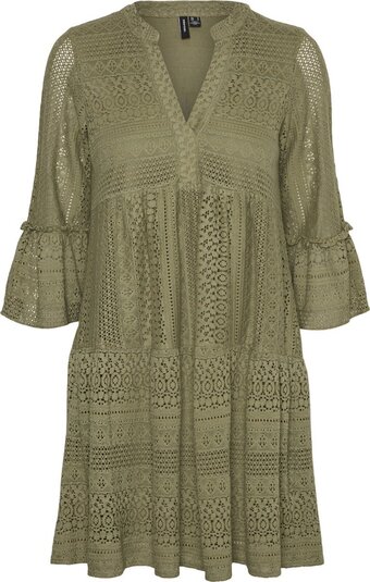 Bol.com Vero moda vmhoney lace 3/4 v-neck tunic wvn dames tuniek - maat m aanbieding