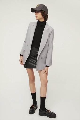 Trendyol vrouwen standaard mouw double-breasted blazer