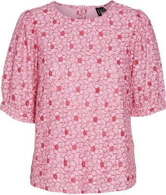 Vero moda vmsoney lace 2/4 top wvn dames top - maat s