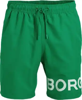 Bol.com Björn borg - swim shorts sheldon black beauty - heren - zwembroek - maat l - donker groen aanbieding