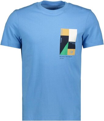 Tom tailor printed t-shirt heren t-shirt - maat l
