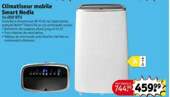 Climatiseur mobile Smart Nedis 14,000 BTU