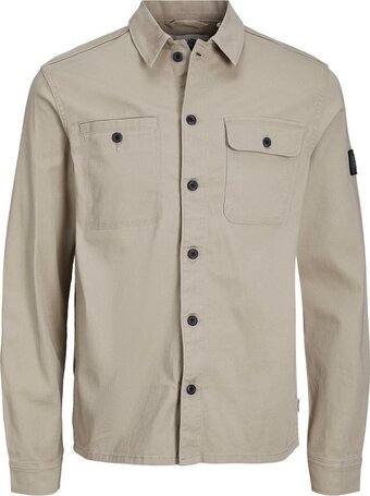 Bol.com Jack&jones plus jcoben classic stretch overshirt ls pls heren overhemd - maat 3xl aanbieding