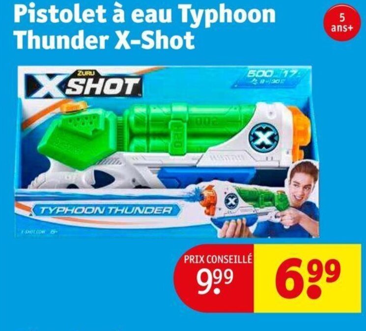 Pistolet à eau Typhoon Thunder XShot promotie bij Kruidvat