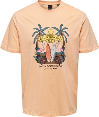Only & sons onsalberto reg summer ss tee heren t-shirt - maat l