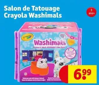 Kruidvat Salon de Tatouage Crayola Washimals aanbieding