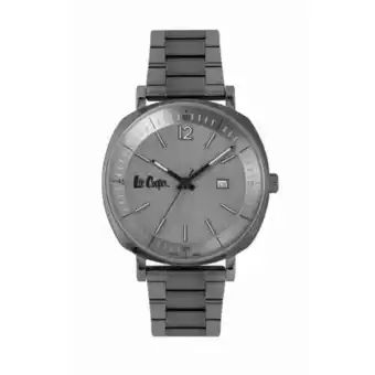 Bol.com Lee cooper lc06840.030 - horloge - analoog - mannen - heren - stalen band - grijs aanbieding