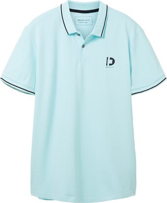 Tom tailor polo with tipping heren poloshirt - maat xxl