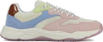 Scotch soda sneakers dames - lage sneakers / damesschoenen - suède - celest 2.0 - gebroken wit combi - maat 38