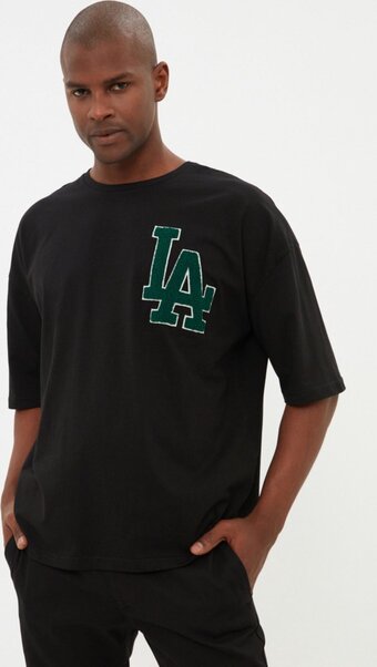 Bol.com Trendyol mannen standaard mouw basis t-shirt aanbieding