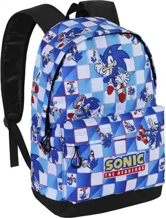 Sonic the hedgehog - rugzak - 41cm - 2 vakken - a4 map formaat