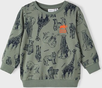 Bol.com Name it nmmjec animalplanet sweat unb bfu jongens trui - maat 98 aanbieding