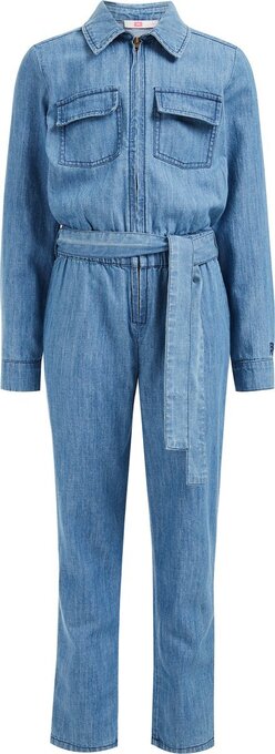 We fashion meisjes denim jumpsuit