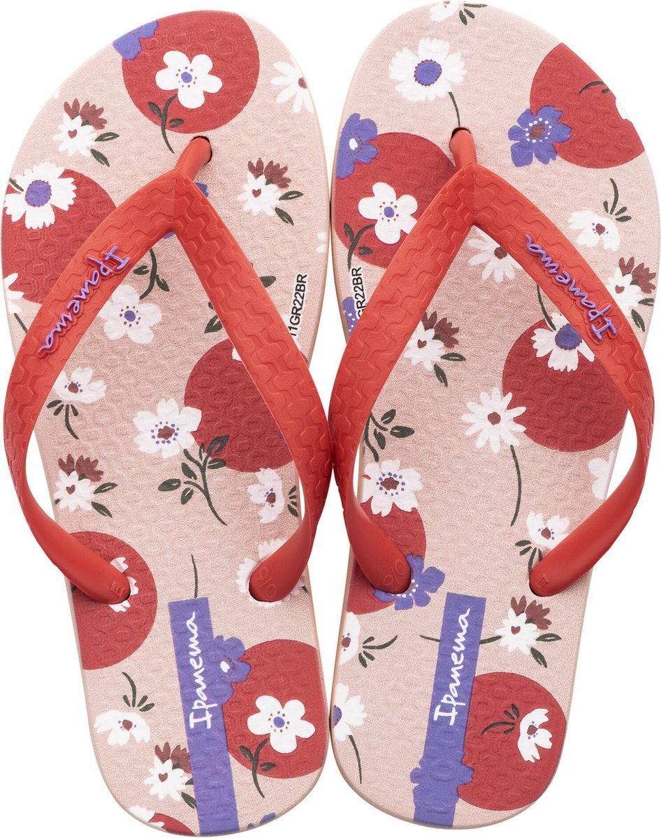 Bol.com Ipanema classic kids slippers unisex junior - beige/red - maat 38 aanbieding