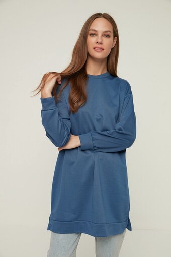 Trendyol vrouwen off-shoulder basis sweatshirt