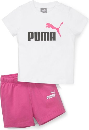 Bol.com Puma minicats tee & shorts set unisex trainingspak - maat 74 aanbieding