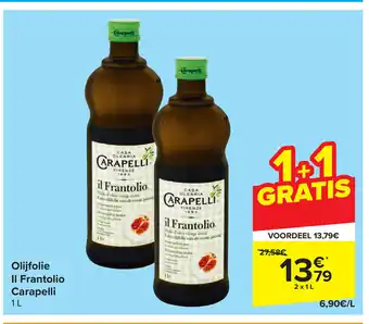 Carrefour Olijfolie il frantolio carapelli 1L aanbieding