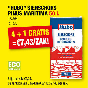 Hubo SIERSCHORS PINUS MARITIMA 50 L aanbieding