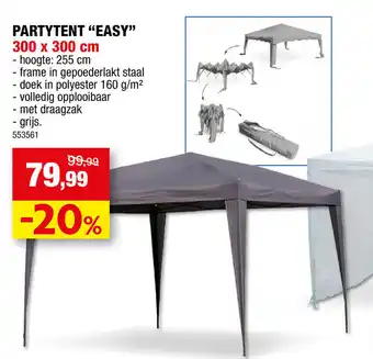 Hubo Partytent ''Easy" 300 x 300cm aanbieding