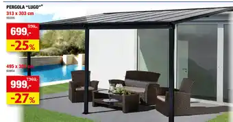 Hubo PERGOLA "LUGO"* 313 x 303 cm aanbieding