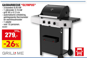 Hubo GASBARBECUE "OLYMPUS" aanbieding