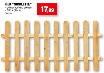 Hubo HEK "NICOLETTE" 180 x 80cm aanbieding