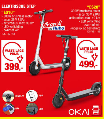 Hubo ELEKTRISCHE STEP "ES10" aanbieding