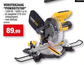 Hubo VERSTEKZAAG "POWX075700" aanbieding