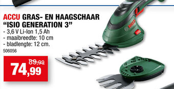 ACCU GRAS- EN HAAGSCHAAR "ISIO GENERATION 3"