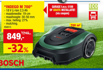 Hubo BOSCH "INDEGO M 700" aanbieding