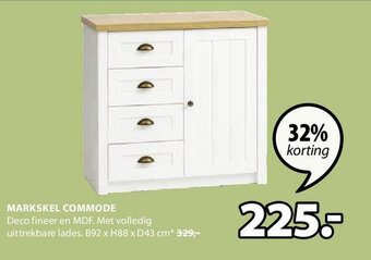 Jysk MARKSKEL COMMODE aanbieding