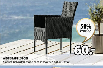 Jysk AIDT STAPELSTOEL aanbieding