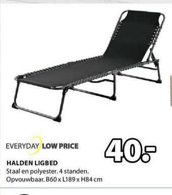 Jysk HALDEN LIGBED B60 x L189 x H84 cm aanbieding