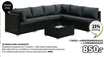 Jysk EG MODULAIRE LOUNGESET aanbieding