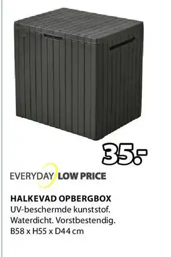 Jysk HALKEVAD OPBERGBOX B58 X H55 x D44 cm aanbieding