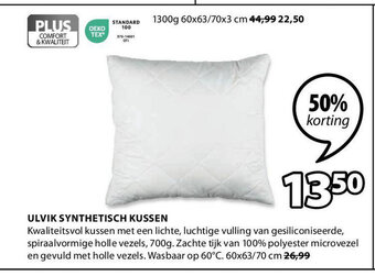 Jysk ULVIK SYNTHETISCH KUSSEN aanbieding