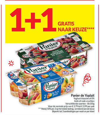 Intermarché Panier de Yoplait aanbieding
