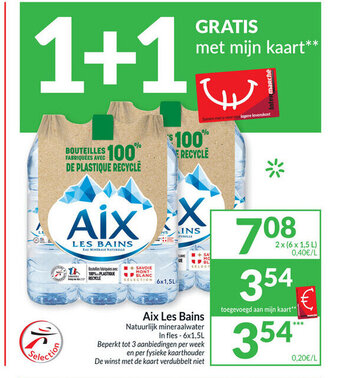 Intermarché Aix Les Bains Natuurlijk mineraalwater aanbieding