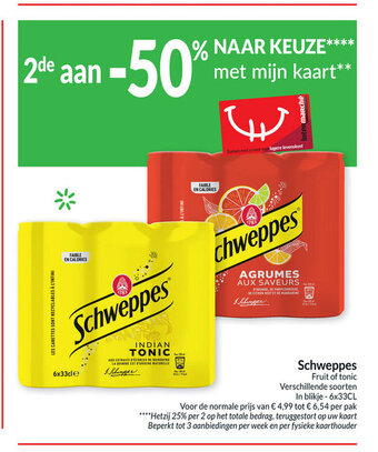 Intermarché Schweppes Fruit of tonic aanbieding