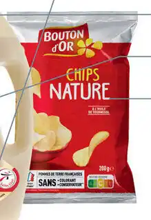 Intermarché Bouton d'Or Chips Nature 200g aanbieding