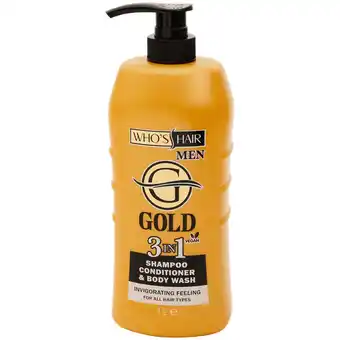 Who's Hair 3-in-1 shampoo